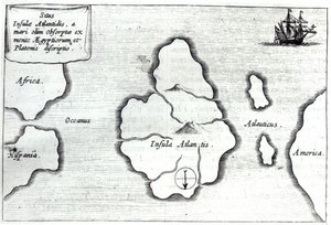 Mapa de la Atlántida, de 